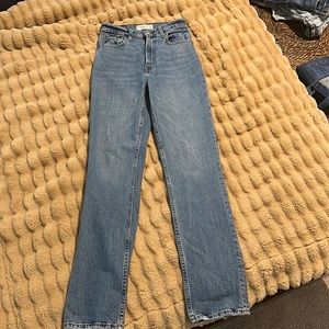 A+F Medium Wash 90s Ultra High Rise
